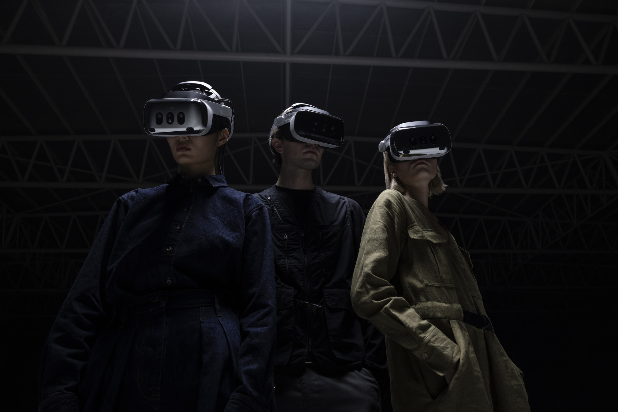 XR headsets being used for training