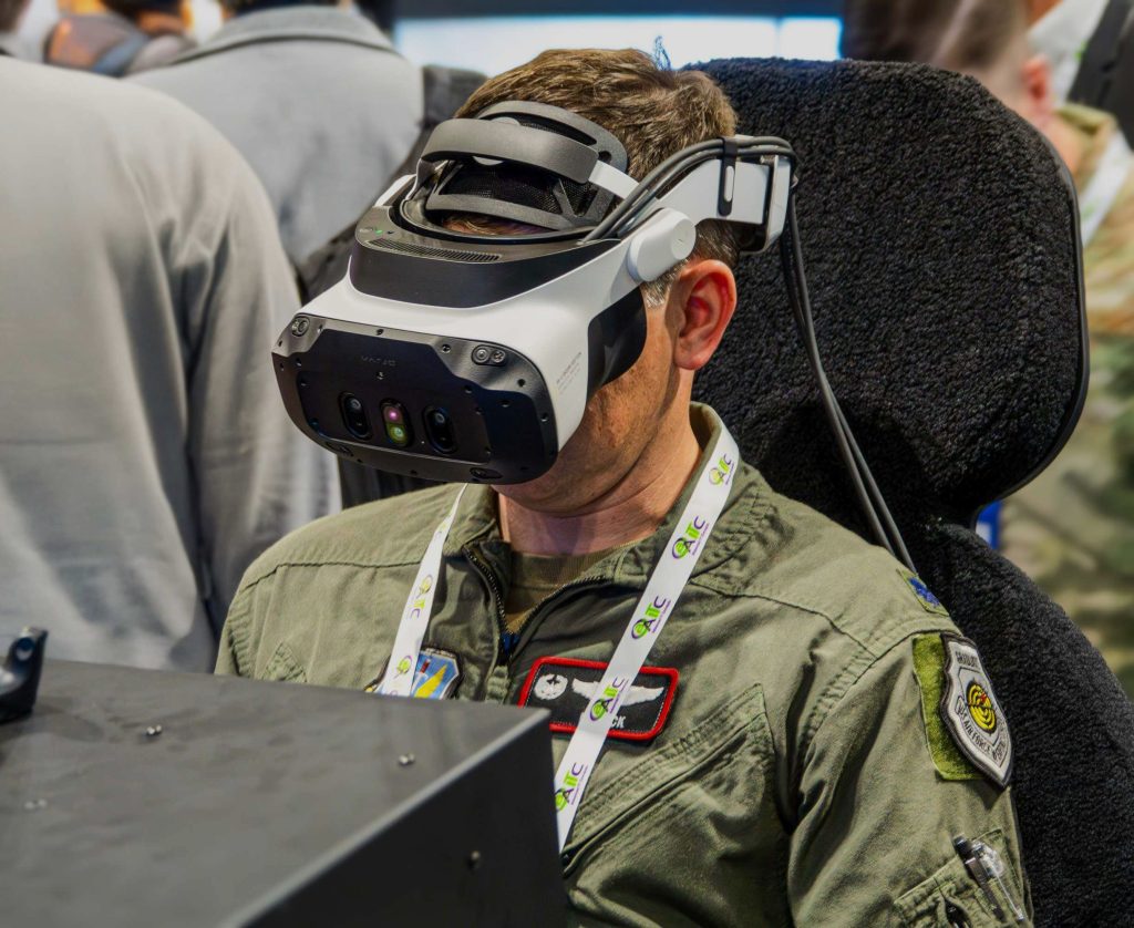 VR headset for soldiers